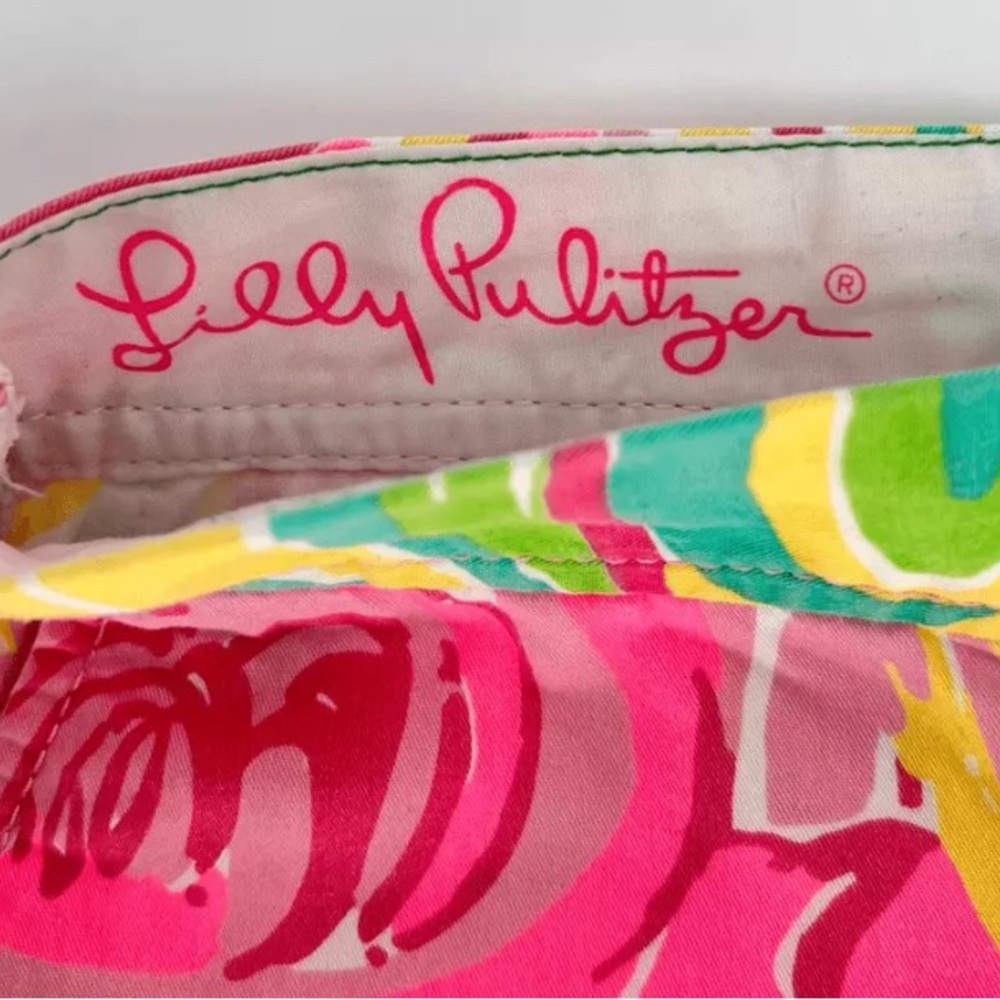 Lilly Pulitzer All Nighter Pink Buttercup Shorts Size 000 Girls size 12-14 - Picture 4 of 4